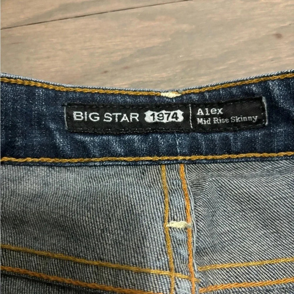 Big Star Alex Mid Rise Skinny Fit Women Sz 25 - Picture 4 of 8